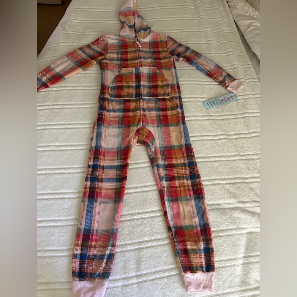 NWT Cat & Jack Pink Plaid Pajamas SZ 8 Girl Youth​​​​​ - Picture 13 of 16